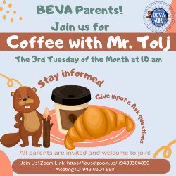 English Flyer for Coffee w/ the Principal